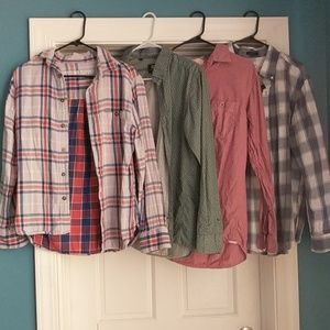Four Men's Button Up Shirts